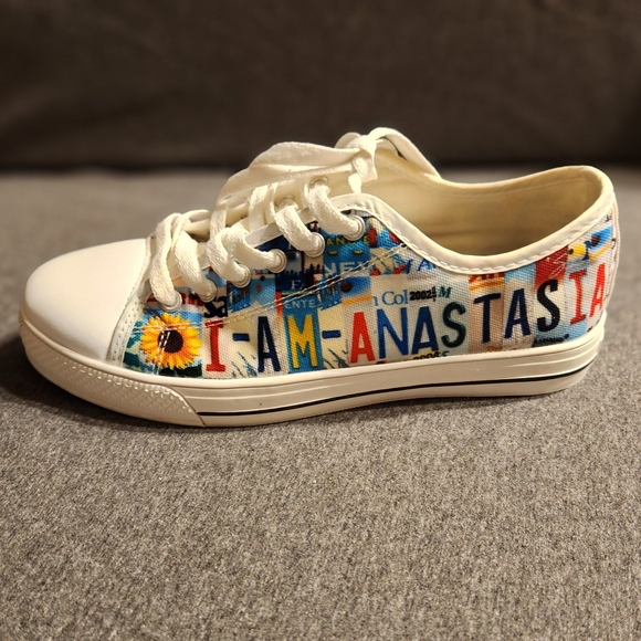 Unknown Shoes - Custom Graphic Low-Top Canvas Sneakers